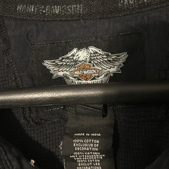 M an large Harley-Davidson long sleeve thermal - Picture 3 of 4